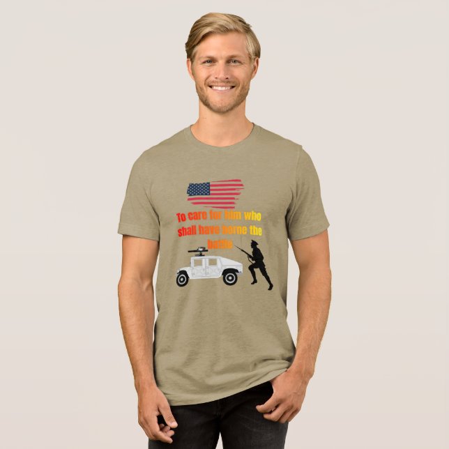 Camiseta veteranos americanos olive (Frente Completa)