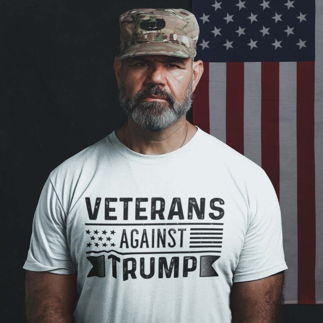 Camiseta Veteranos Contra Trump (Criador carregado)