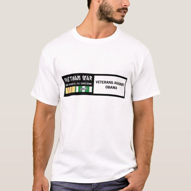 CAMISETA VETERANOS DE GUERRA DO VIETNAME CONTRA OBAMA (Frente)