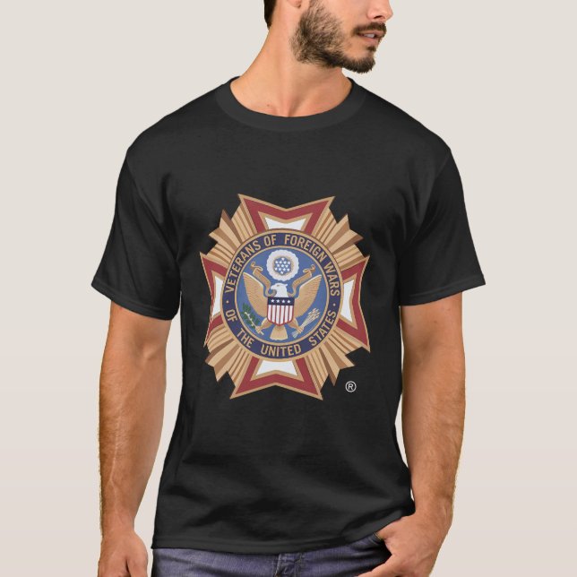Camiseta Veteranos De Guerras Estrangeiras Dos Estados Unid (Frente)