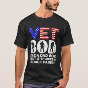 Camiseta Veteranos Dia Vet Bod Como Pai Bacalhau Mas Com Ma