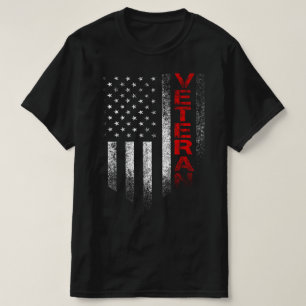 Camiseta veteranos diários bandeira americana