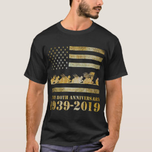Camiseta Veteranos do 2º aniversário da Segunda Guerra Mund
