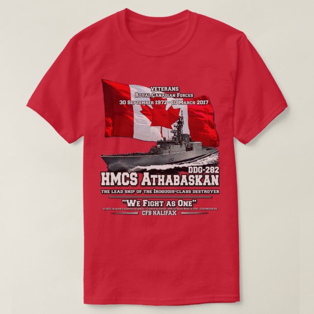 Camiseta Veteranos do Real Canadense Athabaskan (Frente do Design)