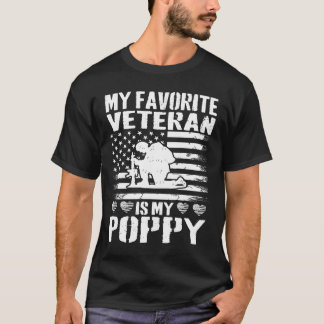 Camiseta Veteranos Engraçados Dia 2024 Meu Veterano Favorit