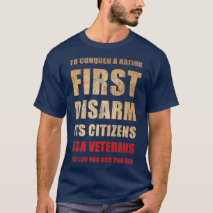 Camiseta Veteranos EUA Pro Life Pro Deus Pro Armas