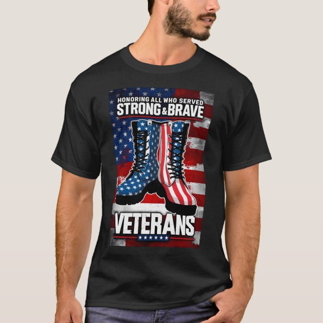 Camiseta Veteranos Fortes E Corajosos (Frente)