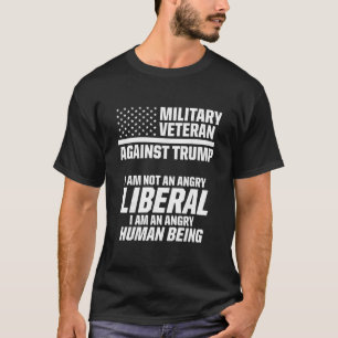 Camiseta Veteranos Militares Contra Trump Liberal EUA Eleiç