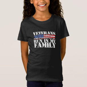 Camiseta Veteranos Militares Correm em Minha Família - Corr