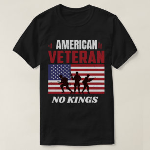 Camiseta Veteranos Não Reis - Dia dos Veteranos Patriótico 