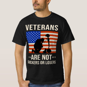 Camiseta Veteranos não são otários ou perdedores