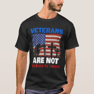 Camiseta Veteranos Não São Suckers Ou Perdedores Anti-Trump