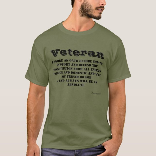 Camiseta Veteranos Oath Green-T-Shirt (Frente)