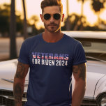 Camiseta Veteranos para Biden 2024 Eleição Azul<br><div class="desc">Se você é um veterano que está cansado da política de Trump,  mostre seu apoio a Joe Biden para presidente em 2024 com esta camiseta legal e azul do partido democrático. Veteranos para Biden,  votem democrata na próxima eleição presidencial!</div>