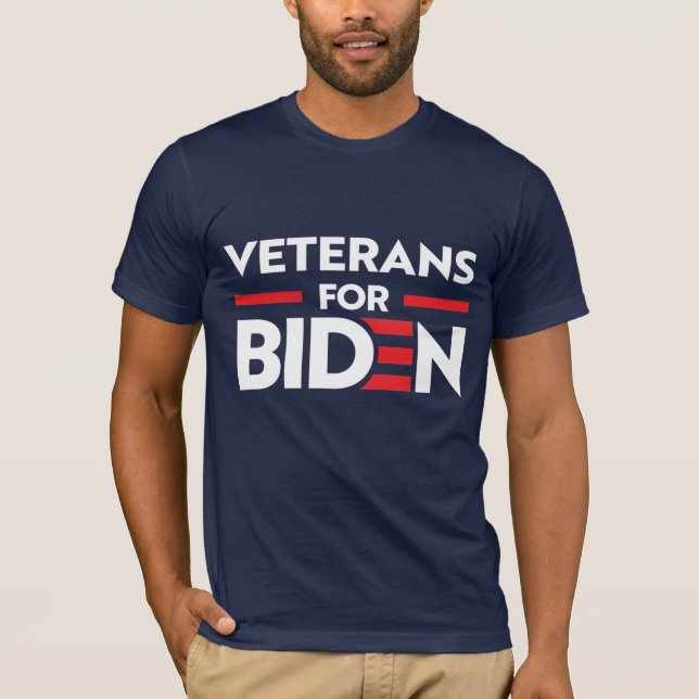 CAMISETA VETERANOS PARA JOE BIDEN (Frente)