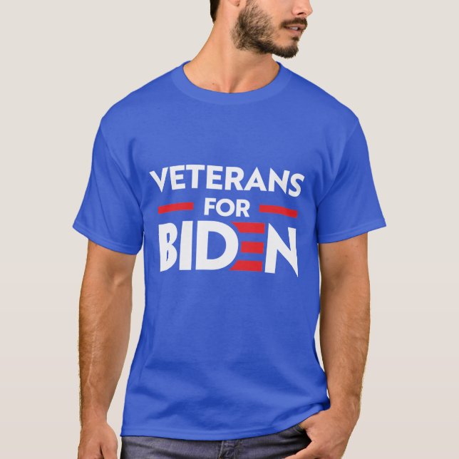 CAMISETA VETERANOS PARA JOE BIDEN (Frente)