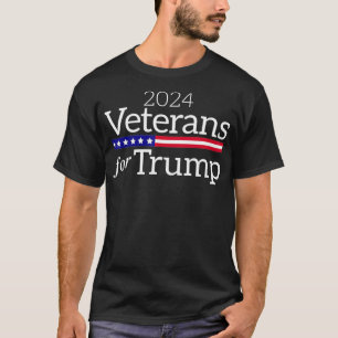 Camiseta Veteranos Para Trump 2024 Conservadores Republican