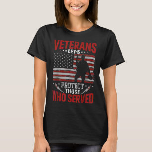 Camiseta Veteranos Protegem Aqueles Que Serviram Memoriais