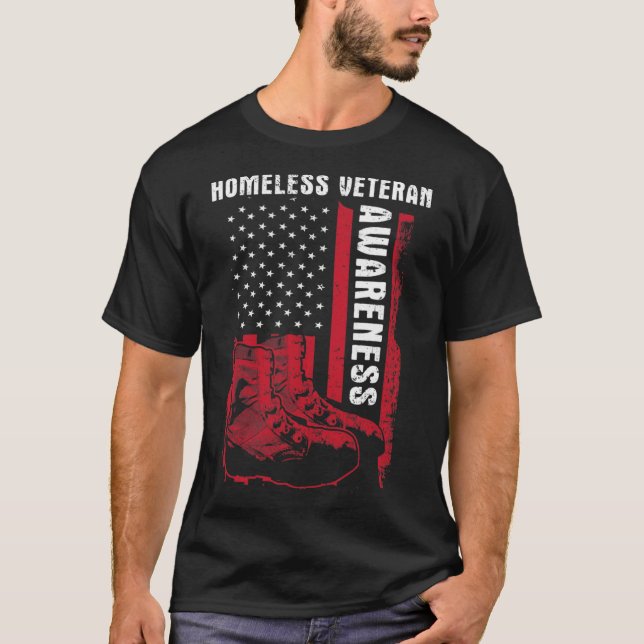 Camiseta Veteranos Sem-Abrigo Sem-Abrigo - Unidade de Consc (Frente)