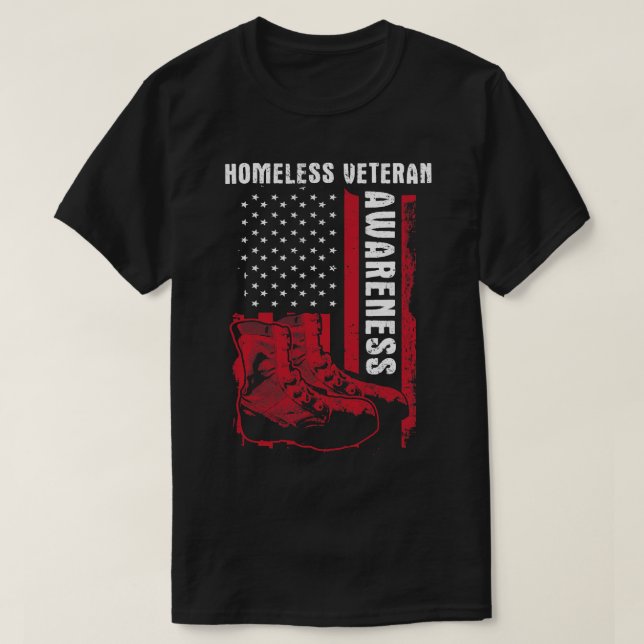 Camiseta Veteranos Sem-Abrigo Sem-Abrigo - Unidade de Consc (Frente do Design)