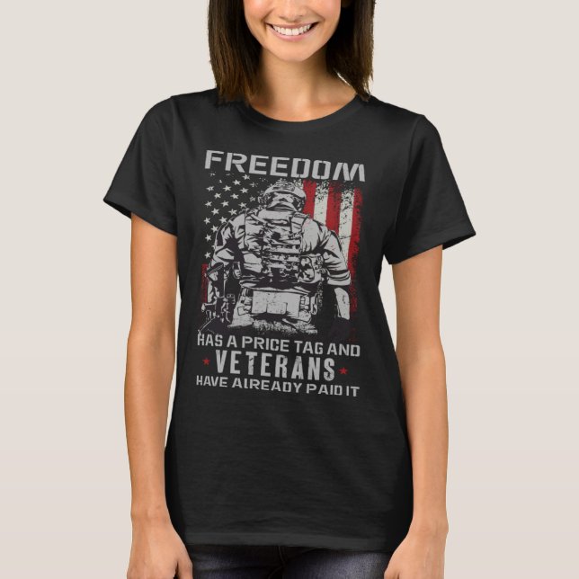 Camiseta Veterans Day American Veteran and military Soldier (Frente)