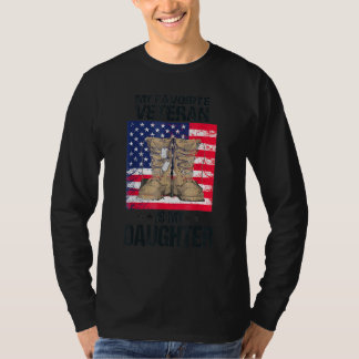 Camiseta Veterans Day My Favorite Veteran Is My Daughter Fo