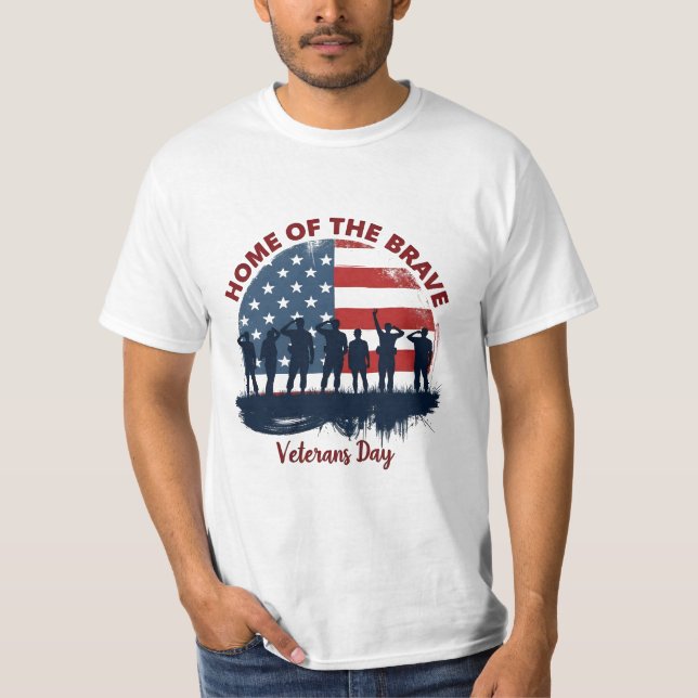 Camiseta Veterans Day Patriotic Tee (Frente)