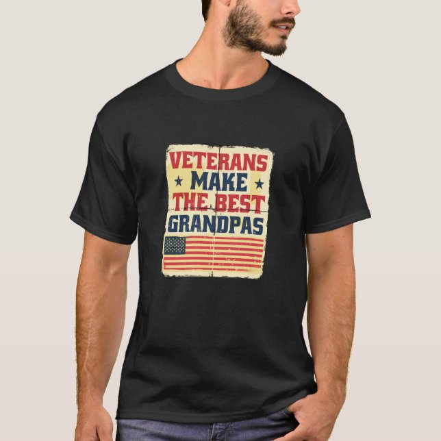 Camiseta Veterans Make the Best Grandpas Gramps Paw Paw (Frente)