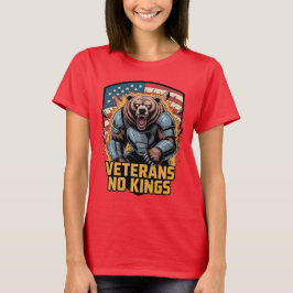 Camiseta Veterans No Kings Gráfico Urso