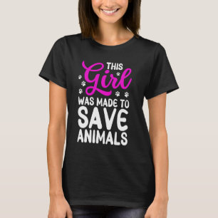 Camiseta Veterinária legal Para Meninas Crianças Mulheres S