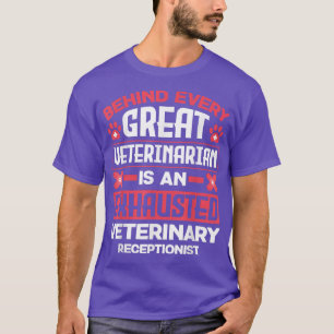 Camiseta Veterinária Veterinária Veterinária Recepti