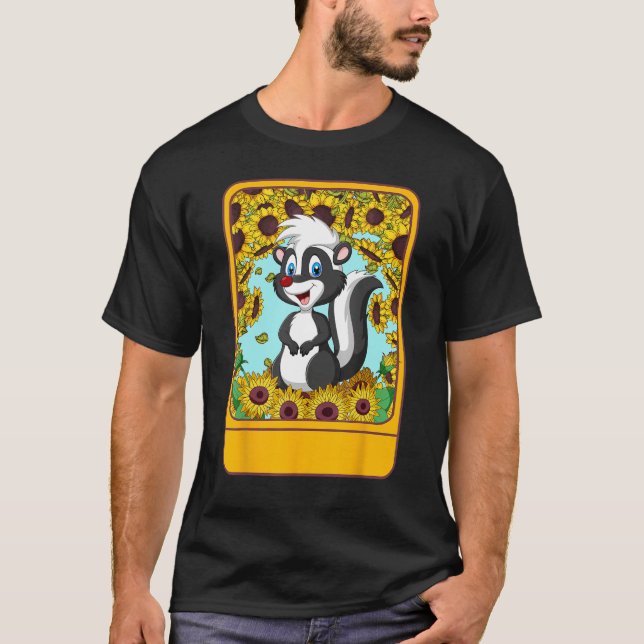 Camiseta Veterinarian Sunflower Skunk Tee  For Pet  Ideas (Frente)