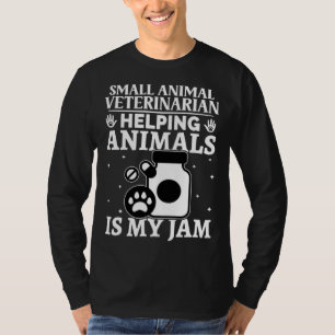 Camiseta Veterinário de Pequenos Animais Ajudar Animais é M