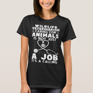 Camiseta Veterinário de Vida Selvagem Cuidando de Animais N