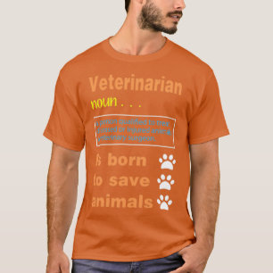 Camiseta Veterinário Definition Gift Engraçado veterinário