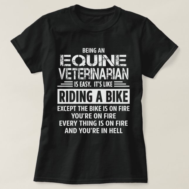 Camiseta Veterinário equino (Frente do Design)
