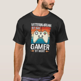 Camiseta veterinário gamer veterinário veterinário por dia
