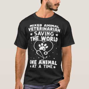 Camiseta Veterinário Misto Que Salva O Animal