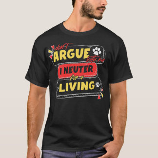Camiseta Veterinário Não Discuta Comigo, Eu Saco Para Um Li