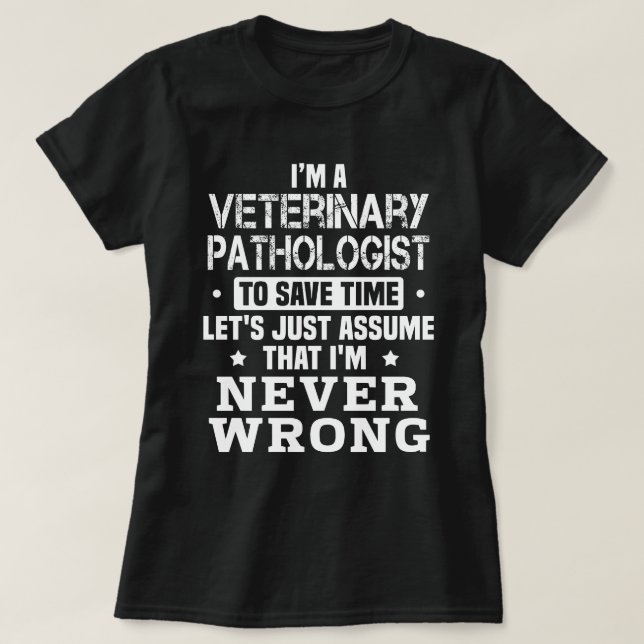 Camiseta Veterinário Patologista (Frente do Design)