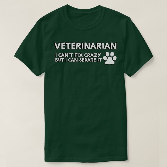 Camiseta veterinário veterinário (Frente do Design)