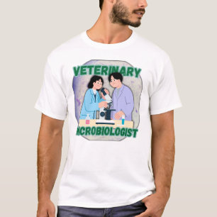 Camiseta Veterinary Microbiologist – Lab Science Design