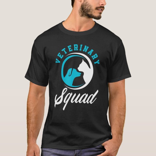 Camiseta Veterinary Squad Funny Vet Tech Veterinarian Techn (Frente)