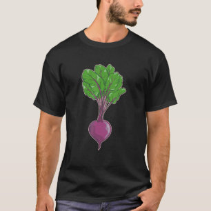 Camiseta Vetor de beterraba vegetal