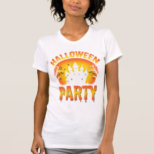 Camiseta Vetor de festa de casa assombrada de Halloween