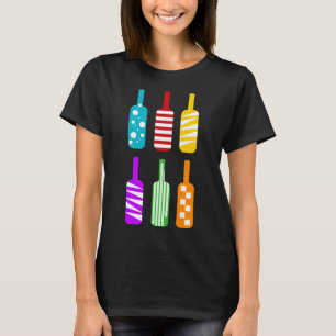 Camiseta Vetor de Garrafa de Vinho