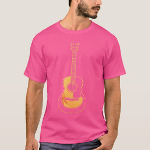 Camiseta Vetor de Violão Acústico