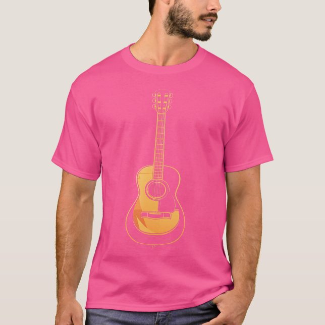Camiseta Vetor de Violão Acústico (Frente)