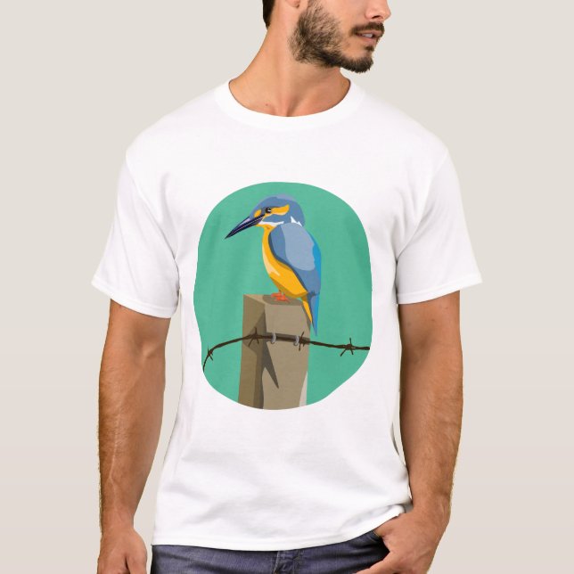 Camiseta Vetor kingfisher ave NZ (Frente)
