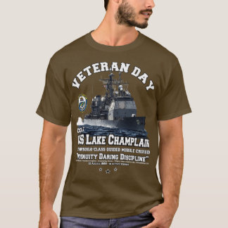 Camiseta Vetores cruzadores do Marinho CG57 no lago USS